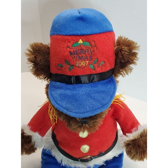 Sugar Loaf Coinstar Plush Teddy Bear Merry Xmas 2007 Soldier Red Blue Outfit - Picture 11 of 12